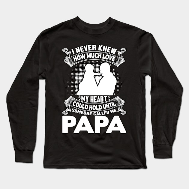 New Papa Gift, Gift for Papa, Dad Gift from Daughter Long Sleeve T-Shirt by CoApparel